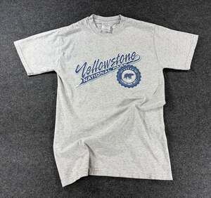 Vintage Yellowstone National Park Graphic Grey T-Shirt
